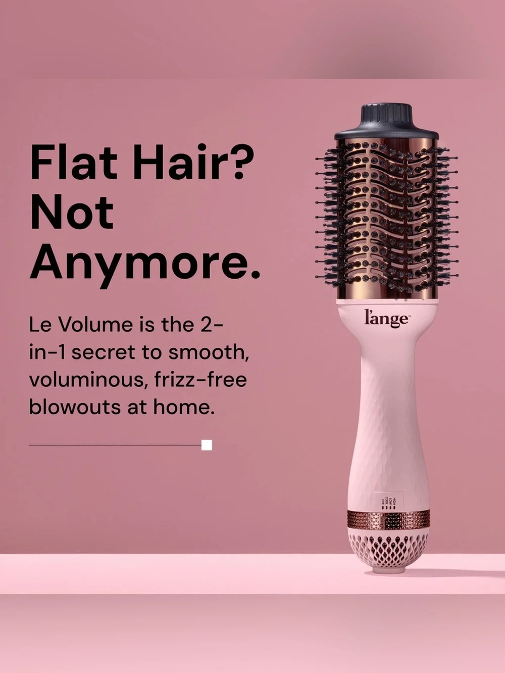 L’ange Le Volume 2-in-1 Titanium Brush Dryer •Blush•